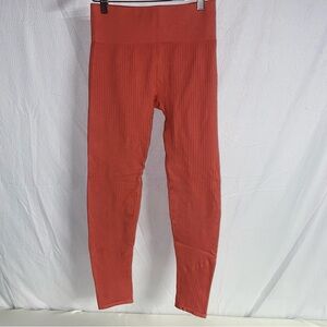 Ryka Seamless Ribbed Legging, Faded Rose, Size Large.